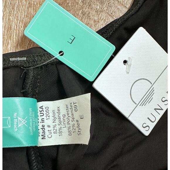 Sunsets|Dream Scuba‎ Racerback Top|E-Cup|Black|NWT - Picture 5 of 5